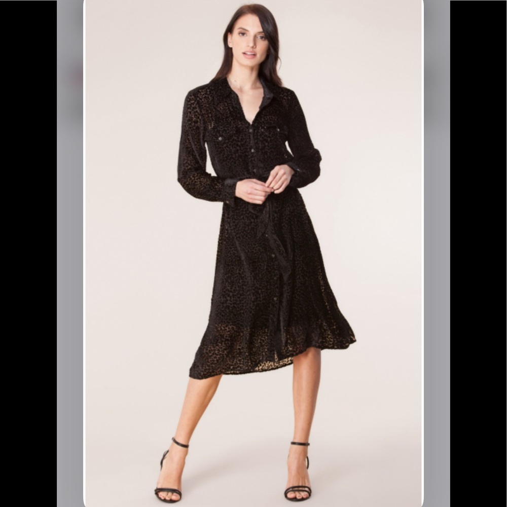 Hale Bob Farica Silk Burnout Dress Sz M